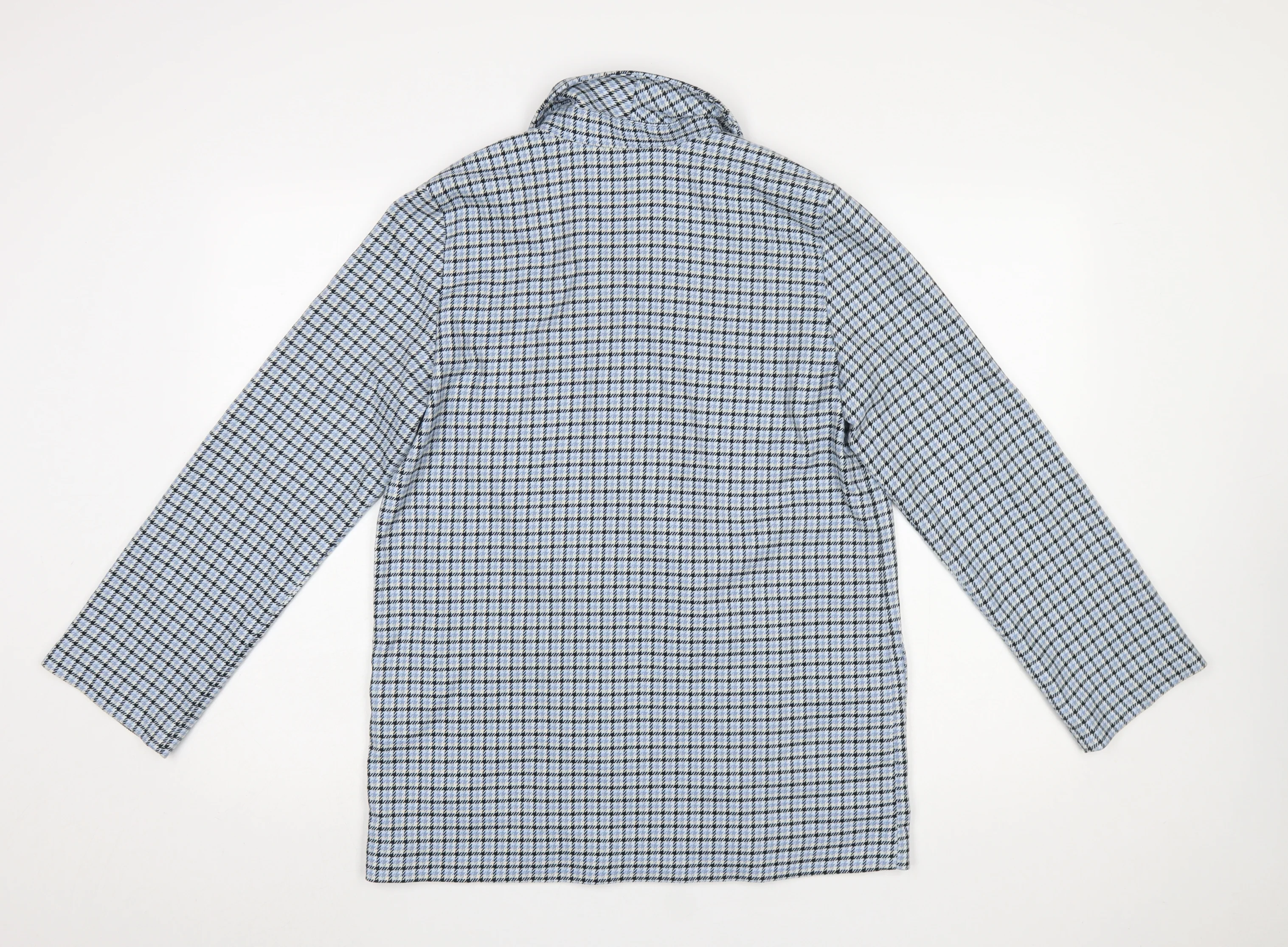 Monki Womens Blue Check Double-Breasted Blazer XS - Image 3