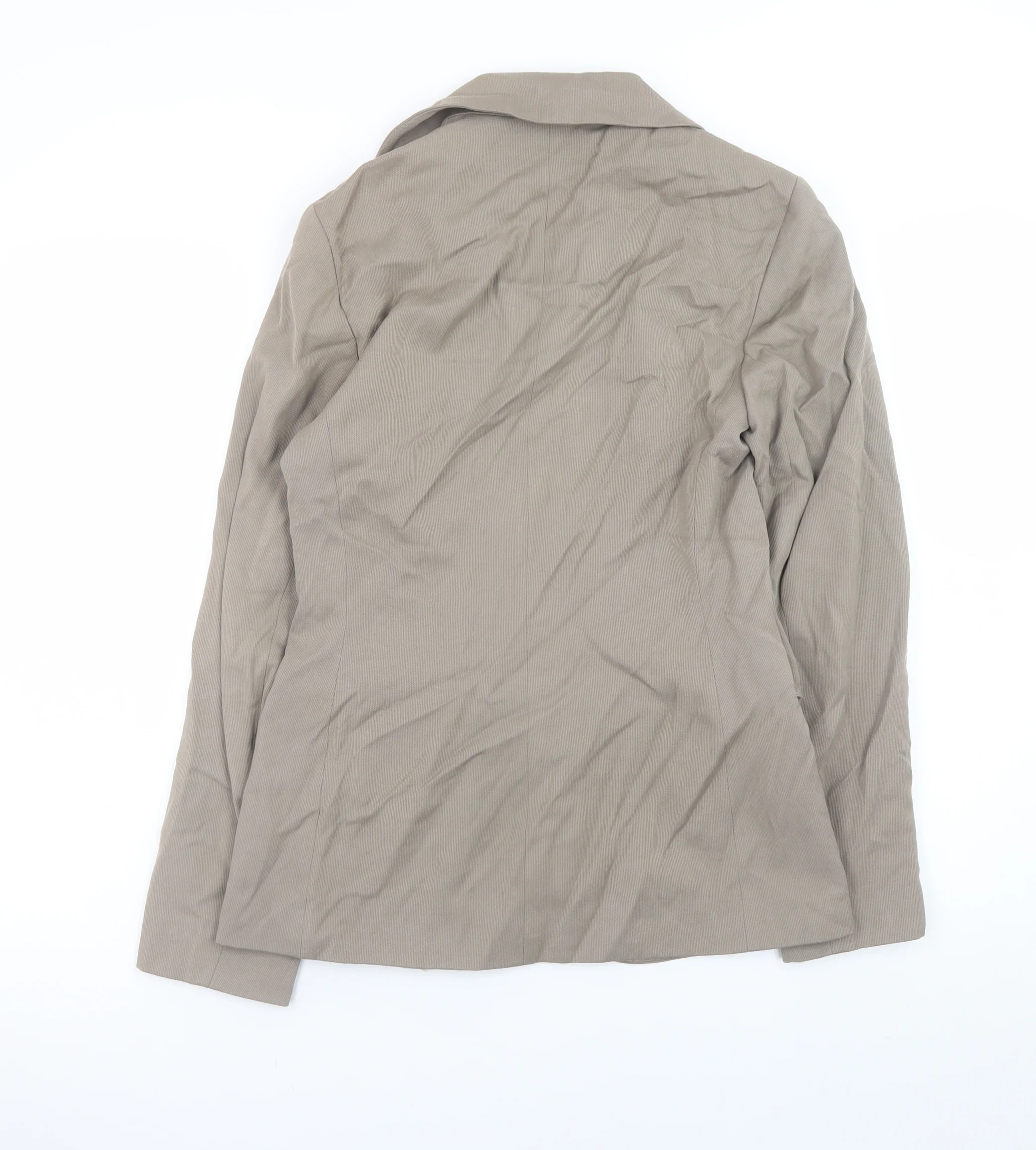 MONO Women Beige Size 10 Single Breasted Blazer - Image 3
