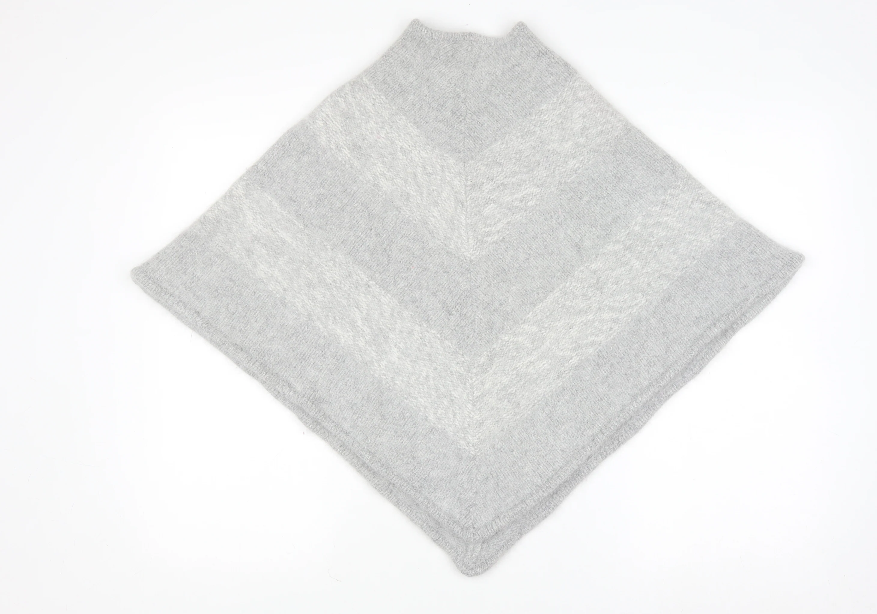 Monsoon Women Grey S Lambswool Angora Chunky Knit Cape Jumper - Image 3