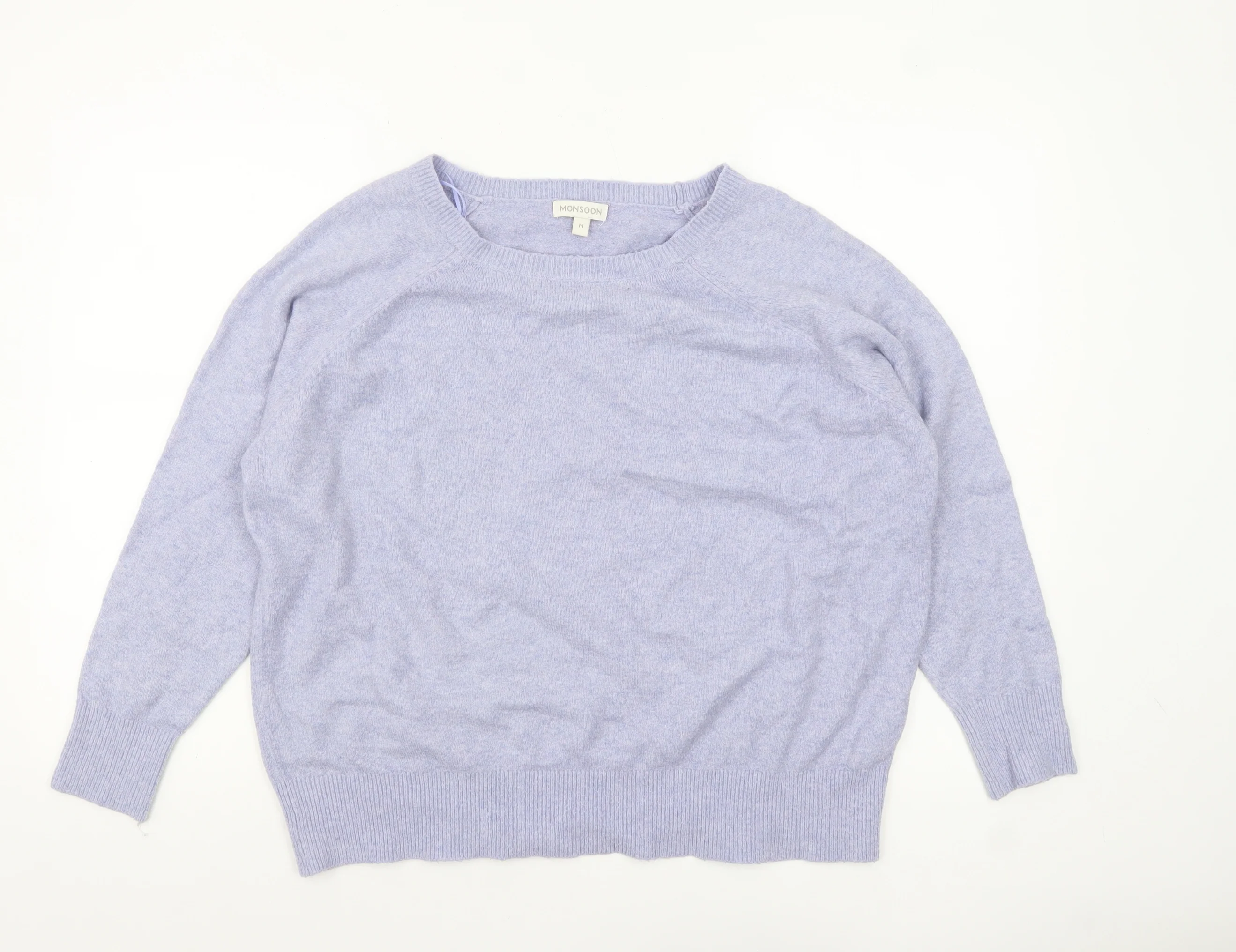 Monsoon Women’s Purple Knit Crew Neck Pullover Jumper M