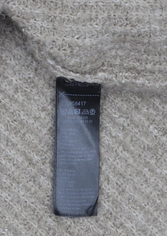 Monsoon Women's Beige Roll Neck Chunky Knit Wool Alpaca Jumper M - Image 4