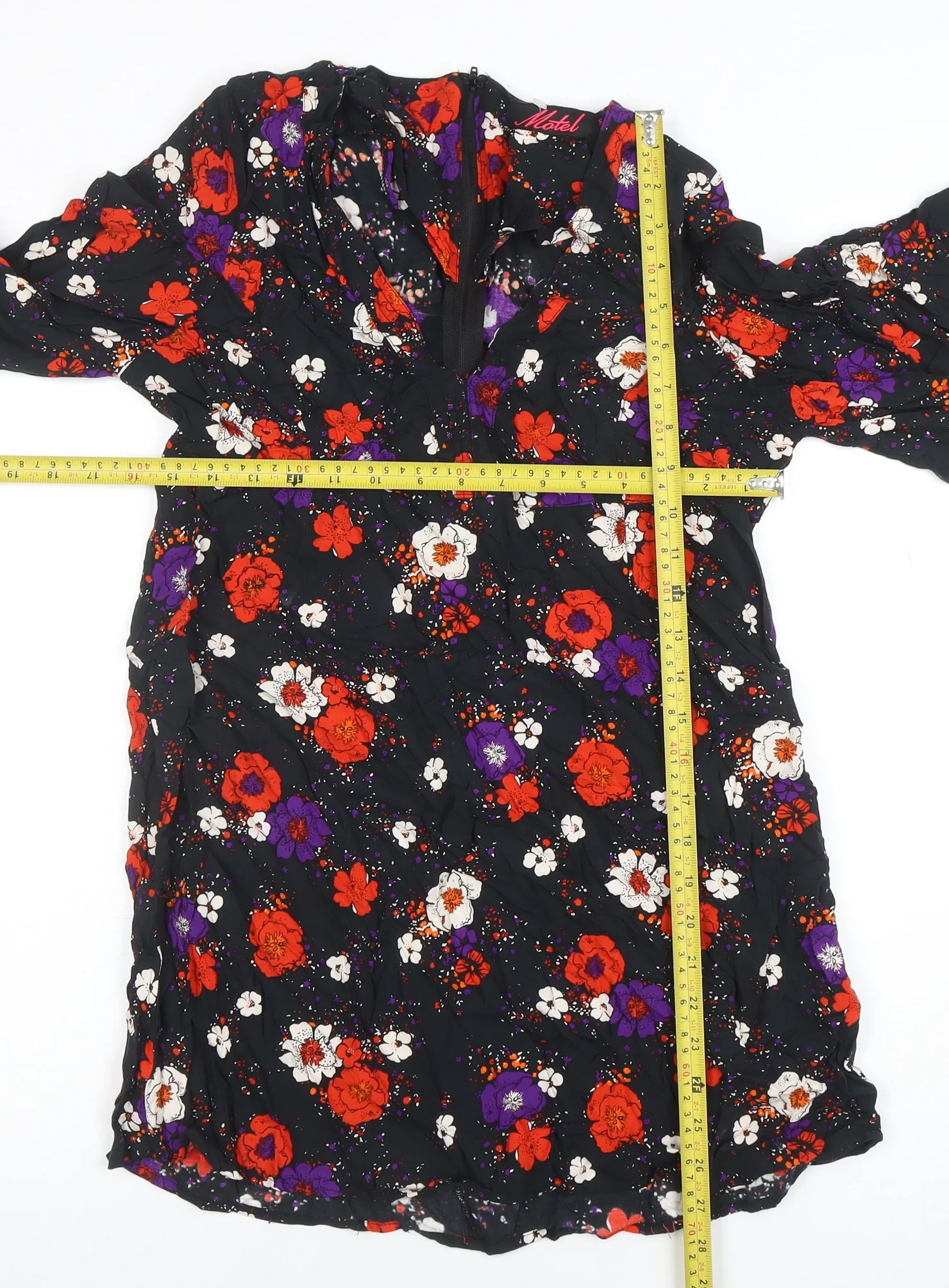 Motel Womens Multicoloured Floral Mini Shift Dress S - Image 2