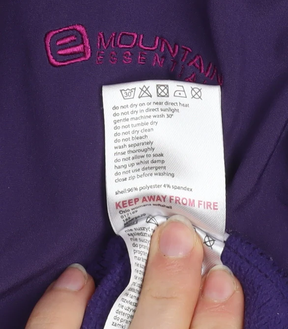 Mountain Essentials Women's Purple Softshell Jacket Size 14 - Image 5
