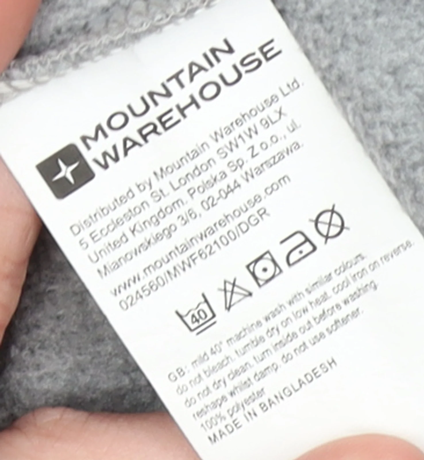 Mountain Warehouse Women Grey Size 16 Cowl Neck Pullover Sweatshirt - Image 5