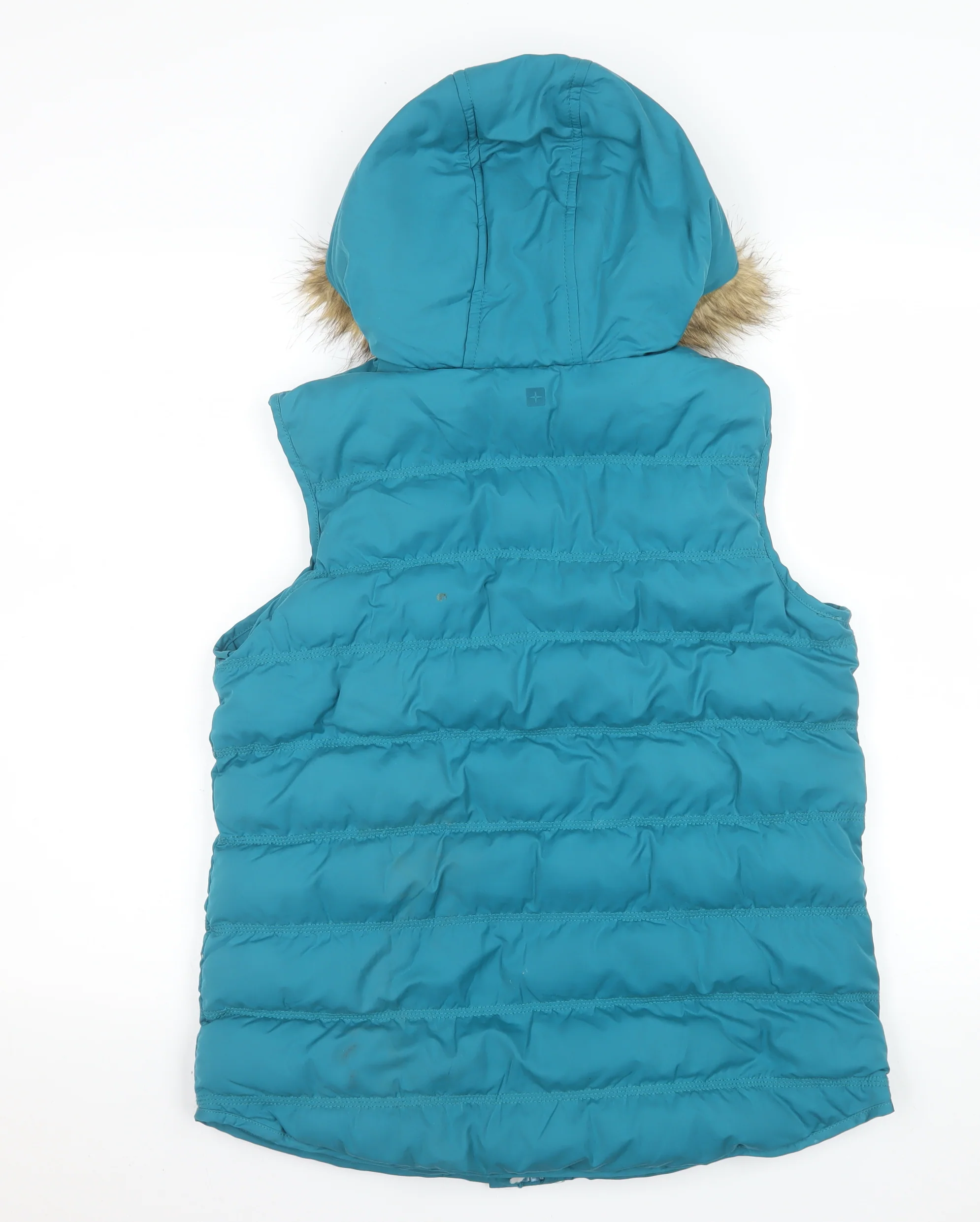 Mountain Warehouse Women’s Blue Hooded Puffer Waistcoat UK 10 - Image 3