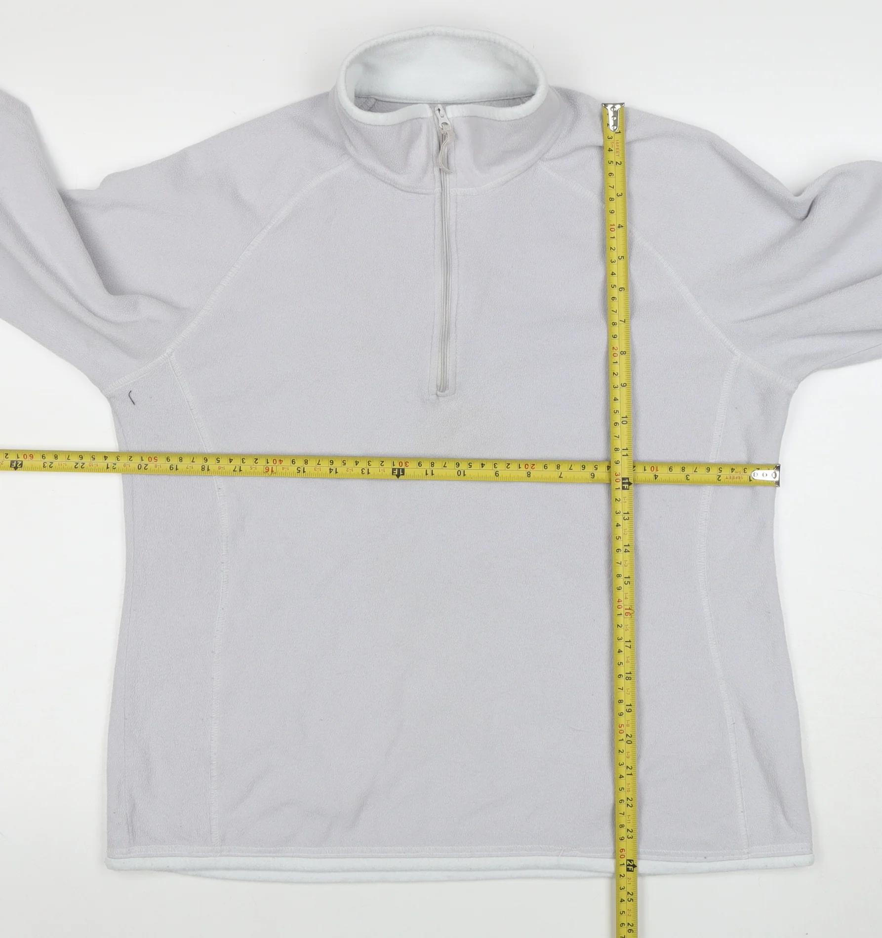 Mountain Warehouse Women White Fleece 1/2 Zip Pullover Sweatshirt Size 14 - Image 2