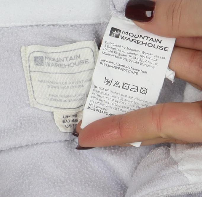 Mountain Warehouse Women White Fleece 1/2 Zip Pullover Sweatshirt Size 14 - Image 4