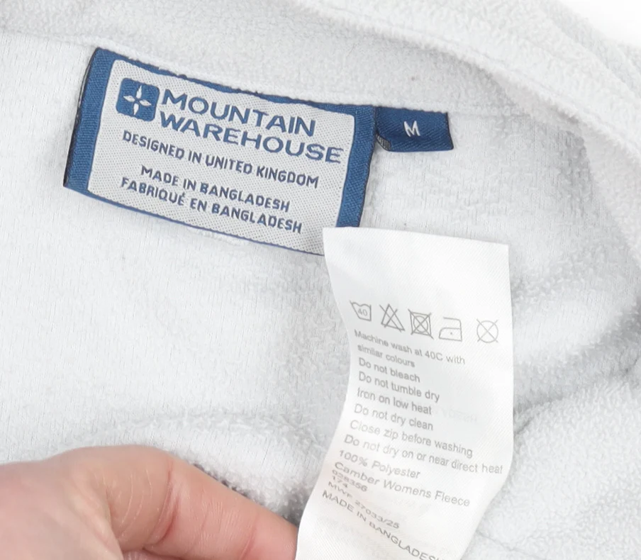 Mountain Warehouse Womens Grey Fleece Pullover Sweatshirt Size M - Image 4