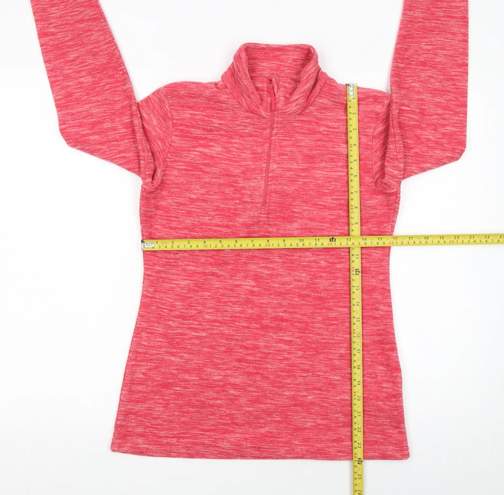 Mountain Warehouse Womens Red 1/4 Zip Fleece Pullover UK 8 - Image 2