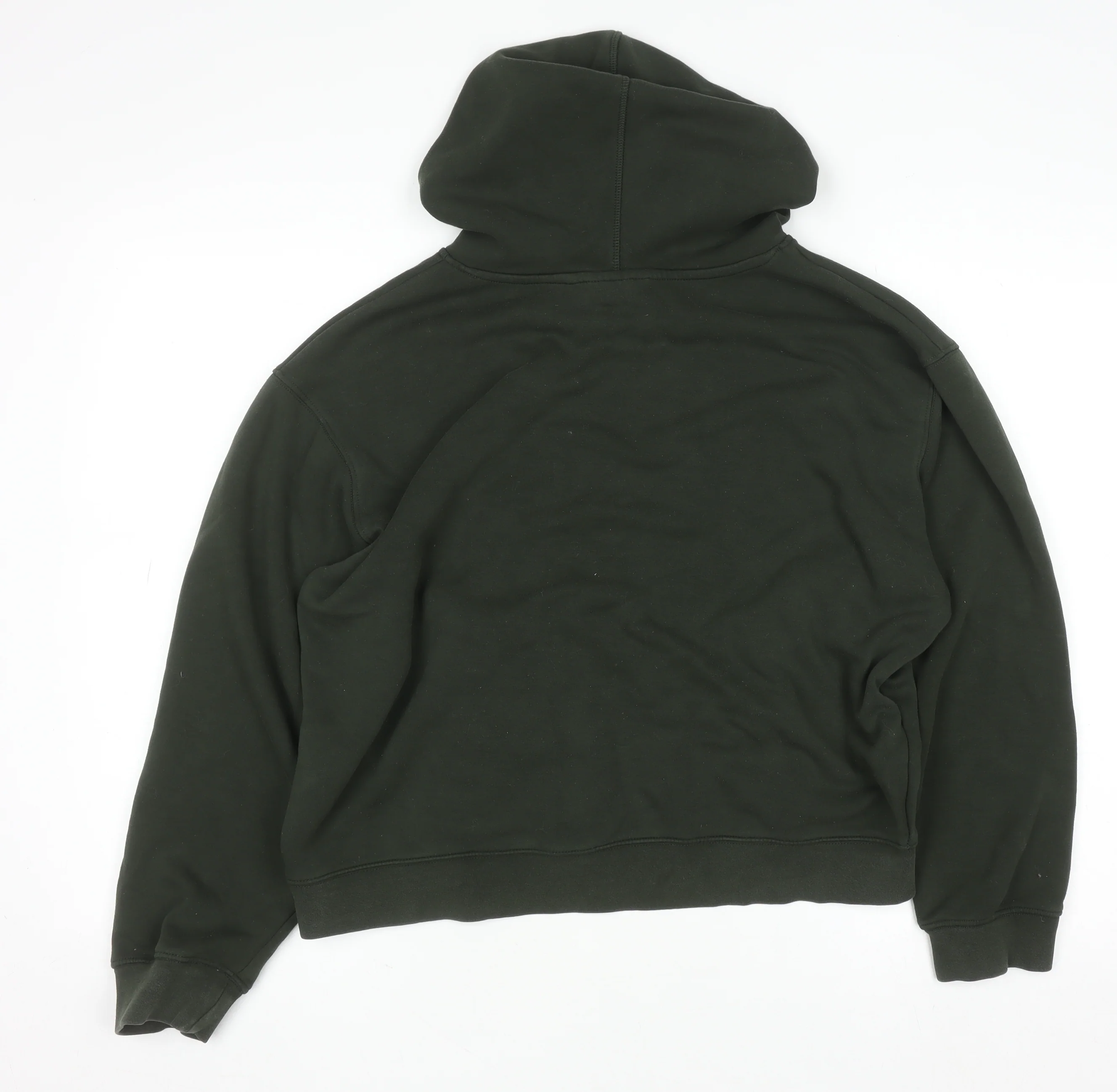 MSCH Copenhagen Women Green M/L Pullover Hoodie Cotton Blend - Image 3