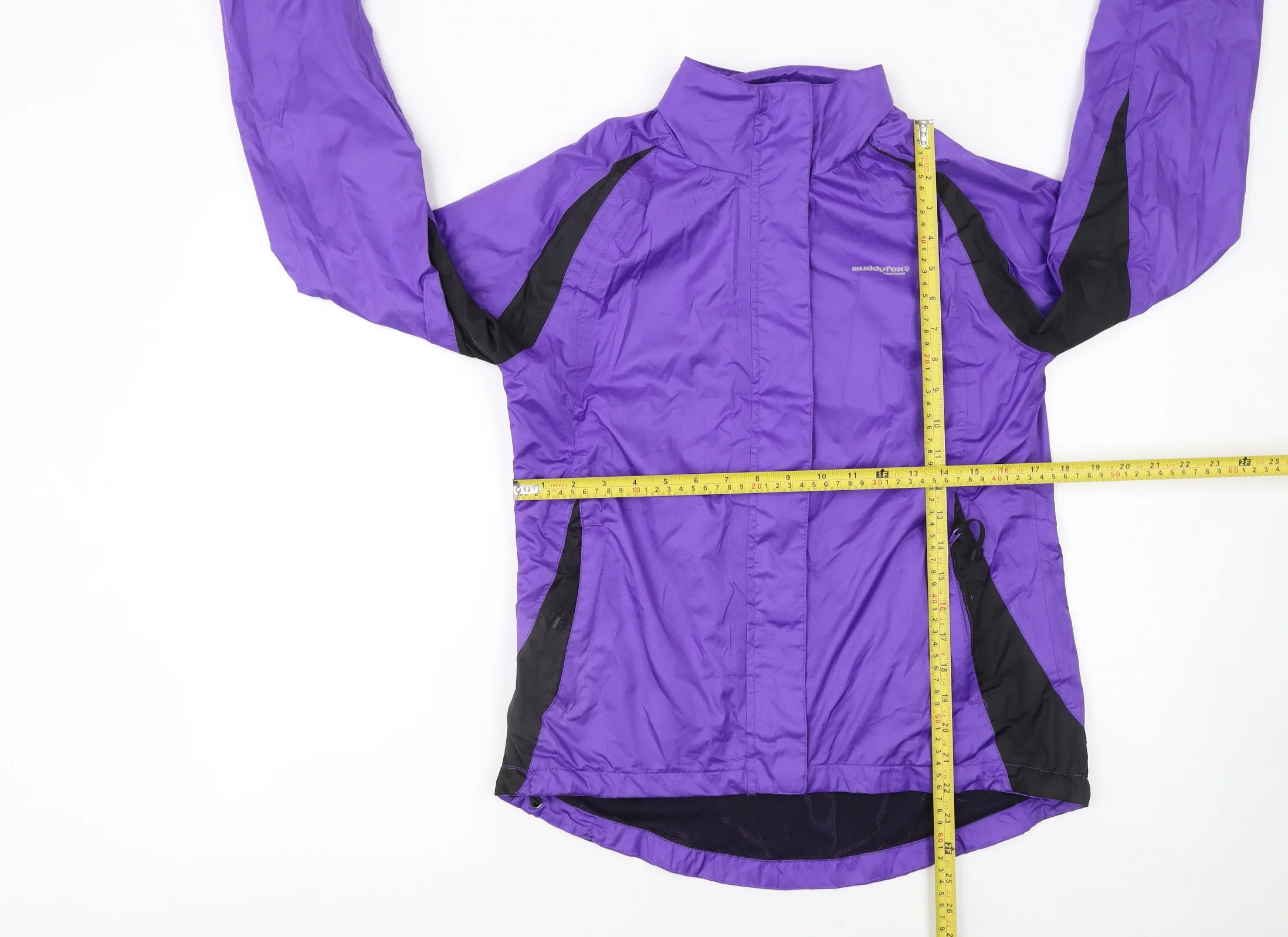 Muddyfox Womens Purple Cycling Windbreaker Jacket Size 10 Lightweight - Image 2