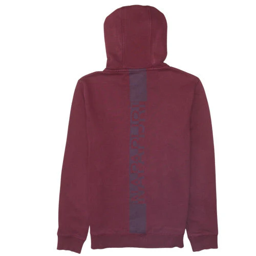 Napapijri Men’s Red Pullover Hoodie L Regular Fit Logo Fleece - Image 4