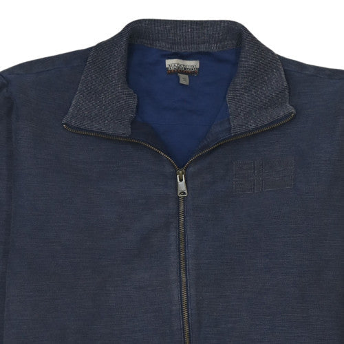 Napapijri Mens Blue 2XL Cotton Full Zip Track Jacket - Image 7