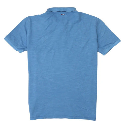 Napapijri Men's Blue Cotton Polo Shirt 2XL Regular Fit - Image 4