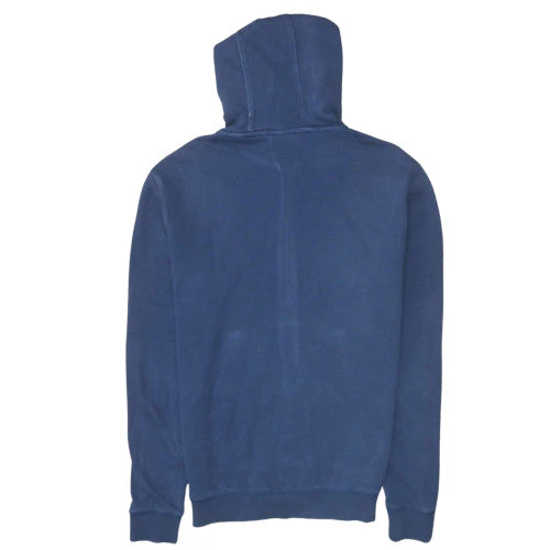 Napapijri Men's Blue Full Zip Hoodie M Regular Fit Logo - Image 4
