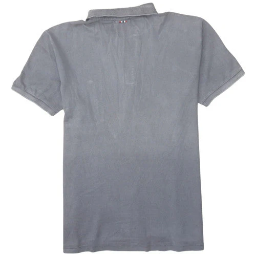 Napapijri Men's Grey Cotton Polo Shirt Size M Regular Fit - Image 4