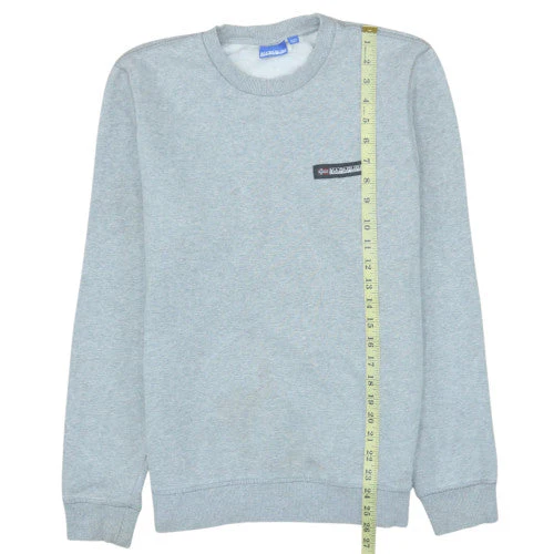 Napapijri Men's Grey Crew Neck Pullover Sweatshirt Size S - Image 3