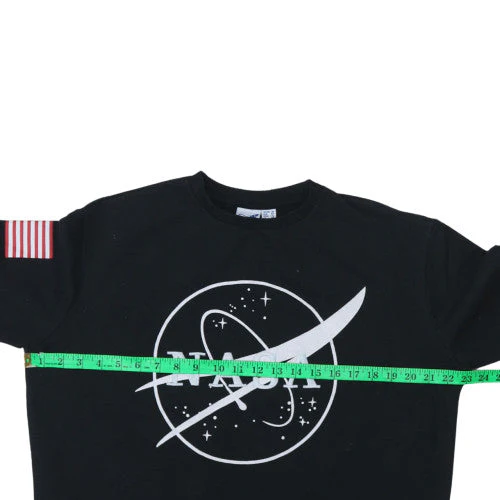 NASA Black Women's Sweatshirt Size M Crew Neck Pullover - Image 2