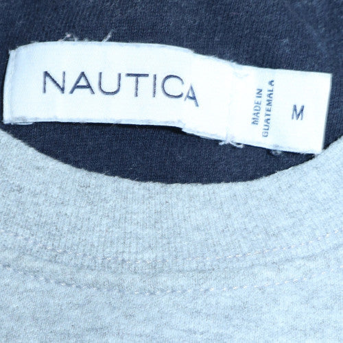 Nautica Men’s Grey Pullover Sweatshirt M Crew Neck Logo Fleece - Image 5