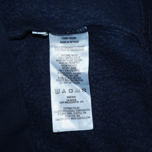 Nautica Men's Blue Crew Neck Pullover Sweatshirt L Embroidered Logo - Image 5