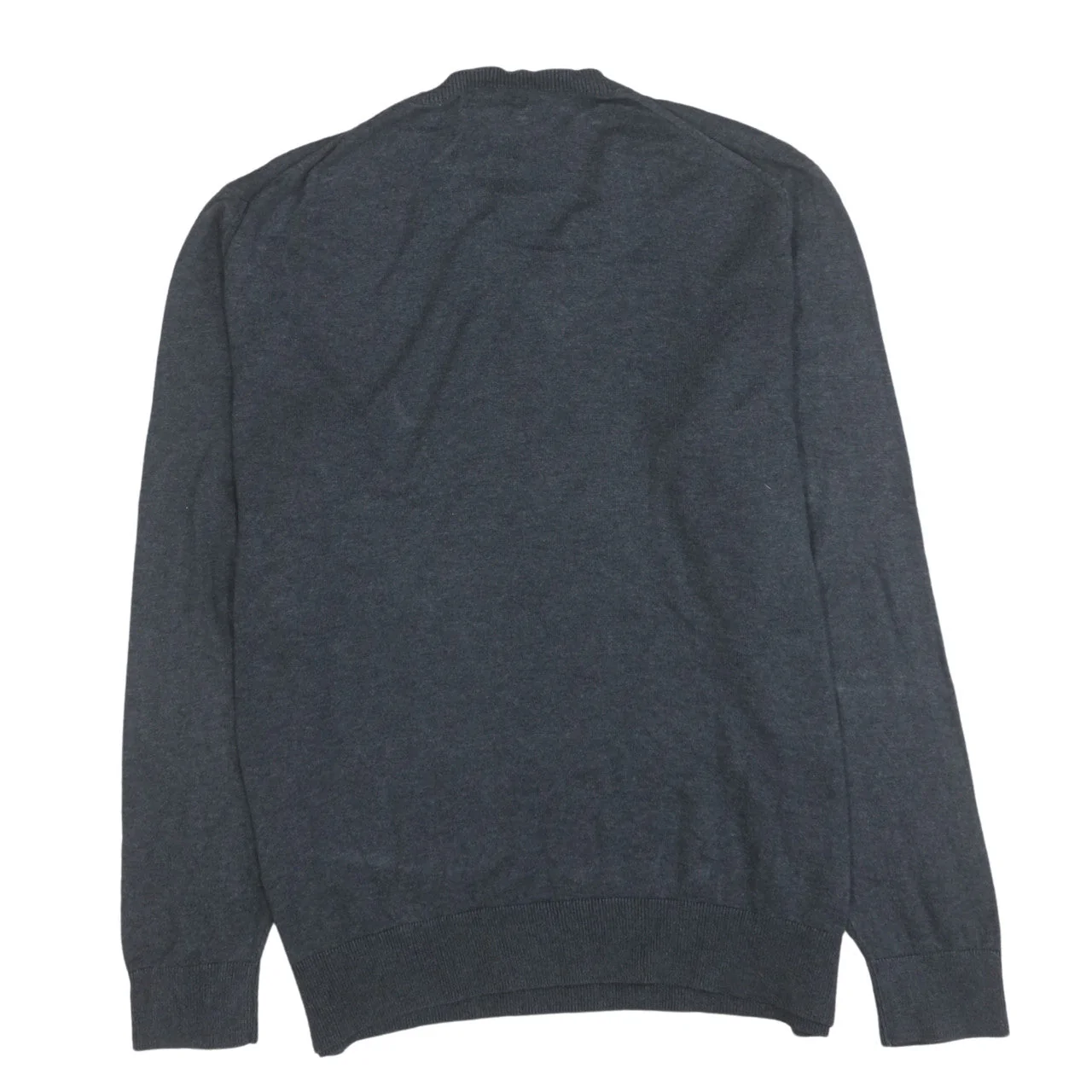 Nautica Men's Grey V-Neck Cotton Modal Pullover Jumper Size L - Image 4