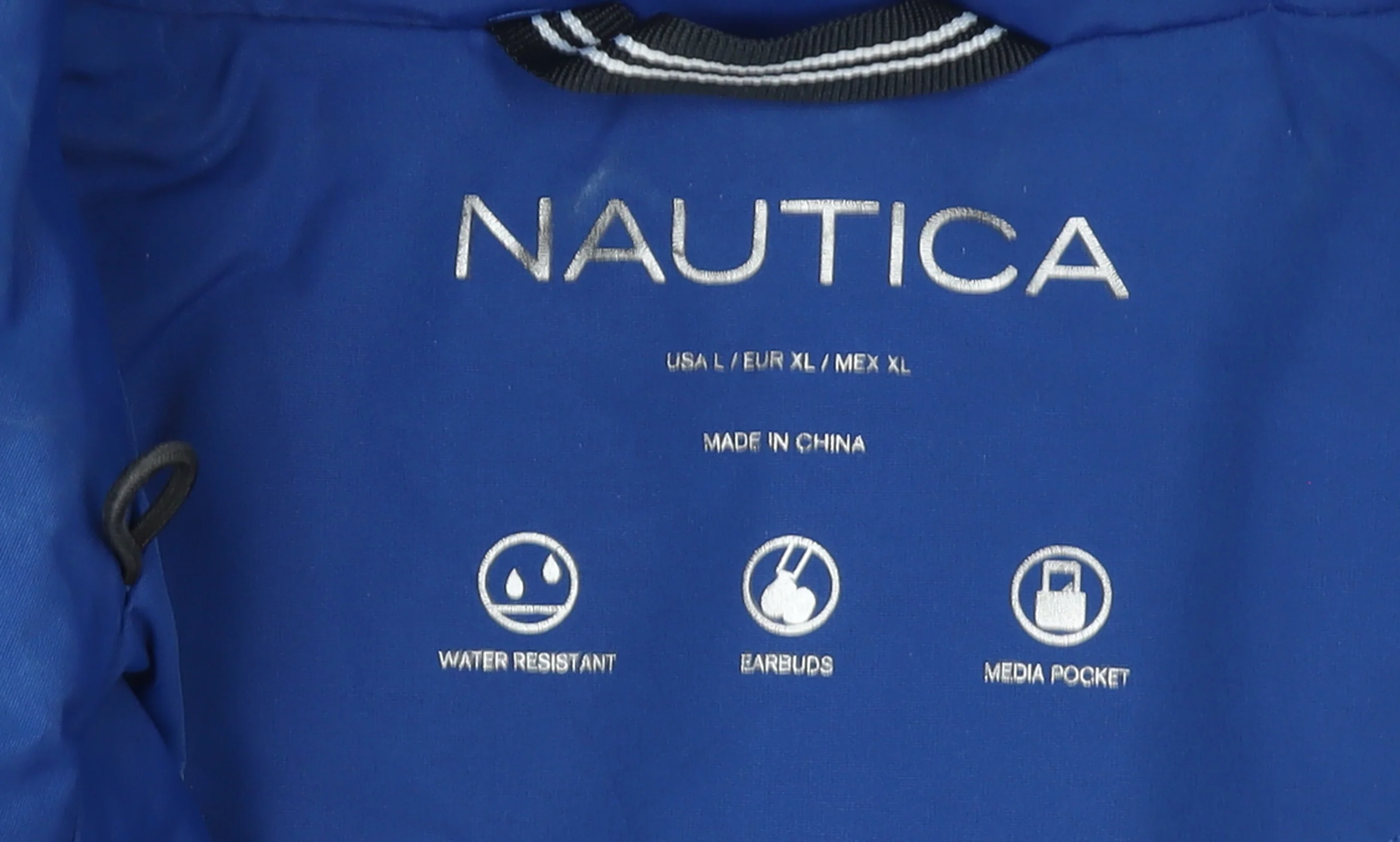 Nautica Women's Blue Water Resistant Hooded Puffer Coat Size 16 - Image 4