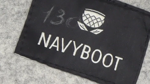 Navyboot Men's Black Wool Blend Overcoat Size 48 Regular - Image 4
