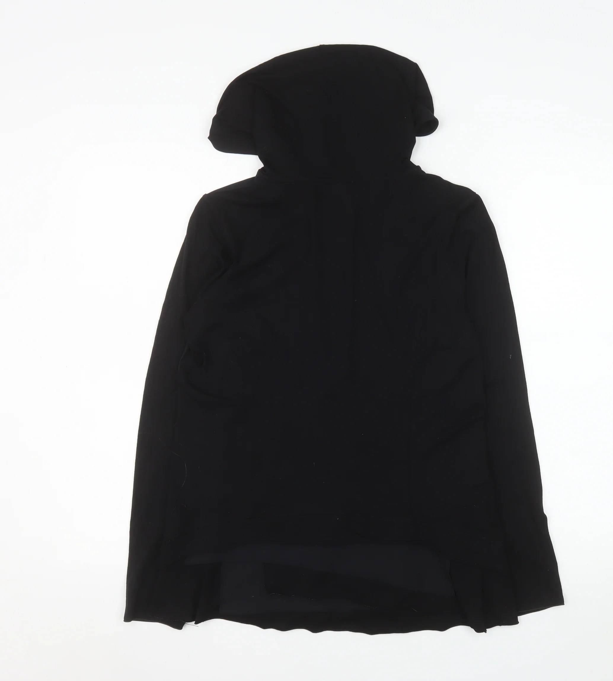 Naya Women's Black Hooded Full Zip Windbreaker Jacket Size 8 - Image 3