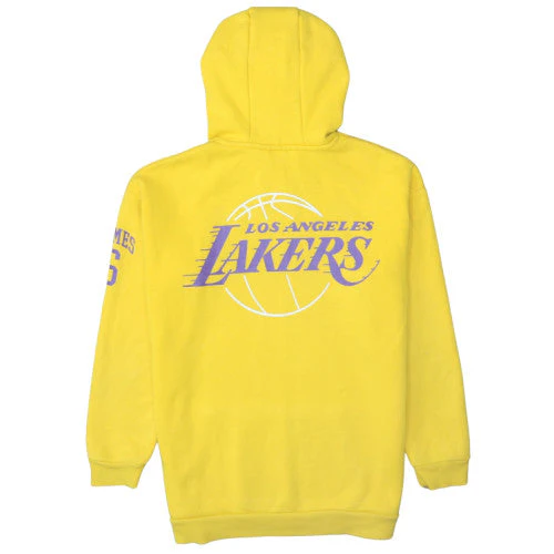 NBA Boys Yellow Los Angeles Lakers Pullover Hoodie 13-14 Years - Image 4