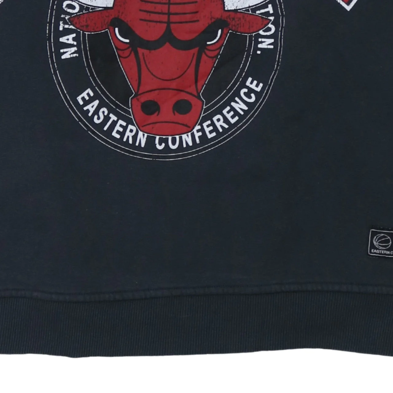 NBA Chicago Bulls Black Cotton Blend Sweatshirt Women M 12/14 - Image 8