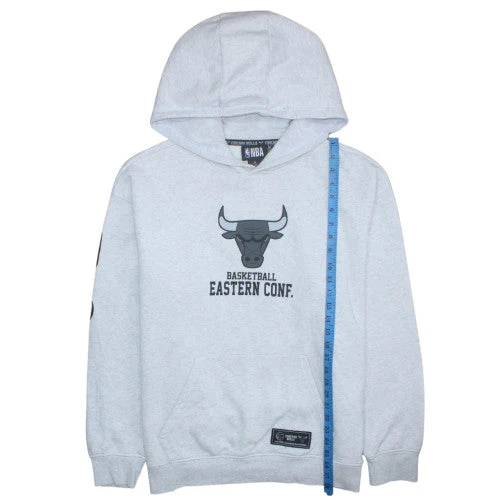 NBA Chicago Bulls Mens Grey Pullover Hoodie Size L - Image 3