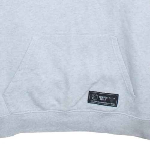 NBA Chicago Bulls Mens Grey Pullover Hoodie Size L - Image 8