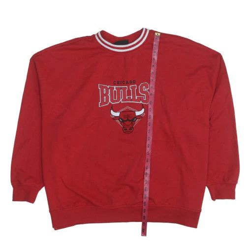 NBA Chicago Bulls Red Crew Neck Sweatshirt Women XL - Image 2