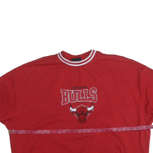 NBA Chicago Bulls Red Crew Neck Sweatshirt Women XL - Image 3