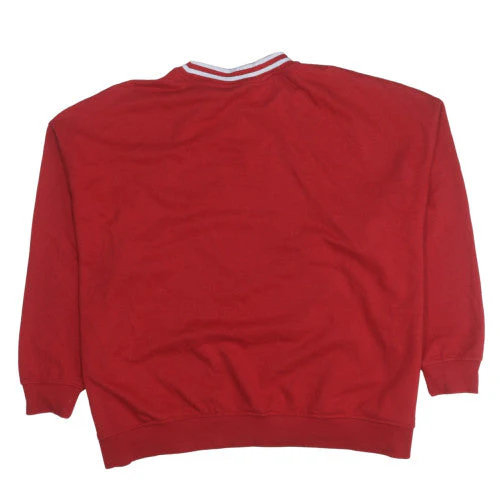 NBA Chicago Bulls Red Crew Neck Sweatshirt Women XL - Image 4