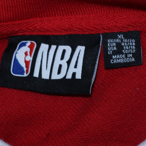 NBA Chicago Bulls Red Crew Neck Sweatshirt Women XL - Image 5