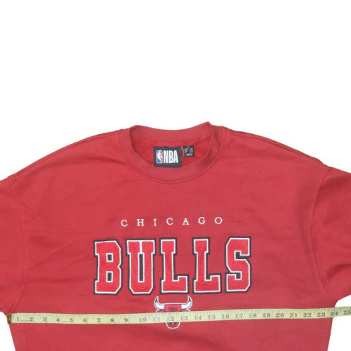 NBA Chicago Bulls Red Crew Neck Sweatshirt Women XS Fleece Cotton Blend - Image 2