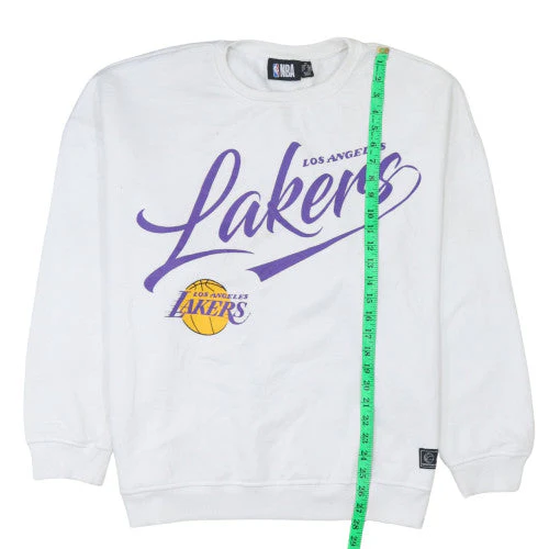 NBA Los Angeles Lakers White Crew Neck Sweatshirt XL Women’s Casual - Image 3