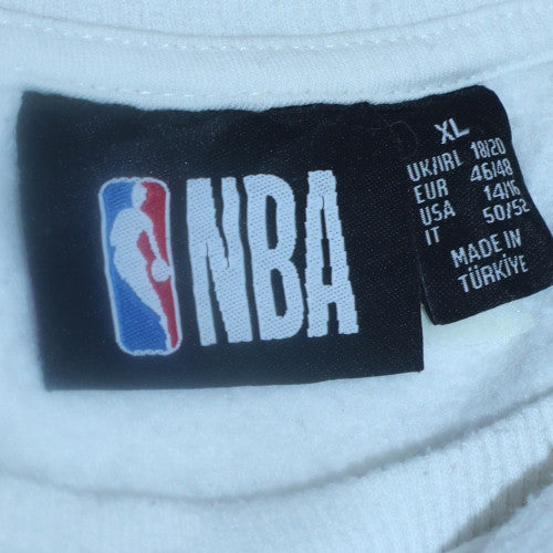 NBA Los Angeles Lakers White Crew Neck Sweatshirt XL Women’s Casual - Image 5