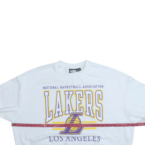 NBA Los Angeles Lakers White Sweatshirt Women XL Pullover Classic Sportswear - Image 2