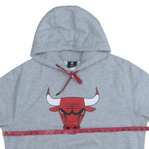 NBA Mens Grey Pullover Hoodie Size L Sports Graphic Sweatshirt - Image 3