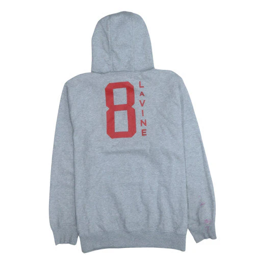 NBA Mens Grey Pullover Hoodie Size L Sports Graphic Sweatshirt - Image 4