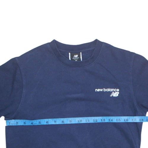 New Balance Men's Blue XS Crew Neck Pullover Sweatshirt - Image 3