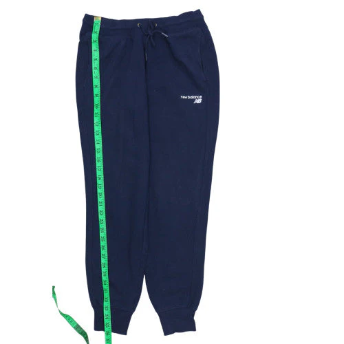 New Balance Women's Blue Fleece Sweatpants M Regular Fit - Image 3