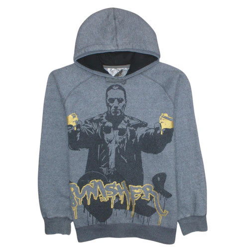 New Era Extreme Men's Grey XL Pullover Hoodie Punisher Graphic