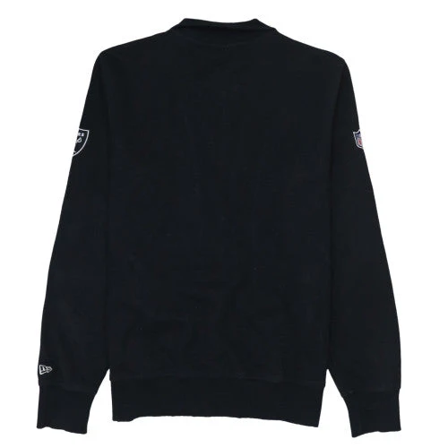 New Era Men's Black Raiders Full Zip Sweatshirt L Regular Fit - Image 4