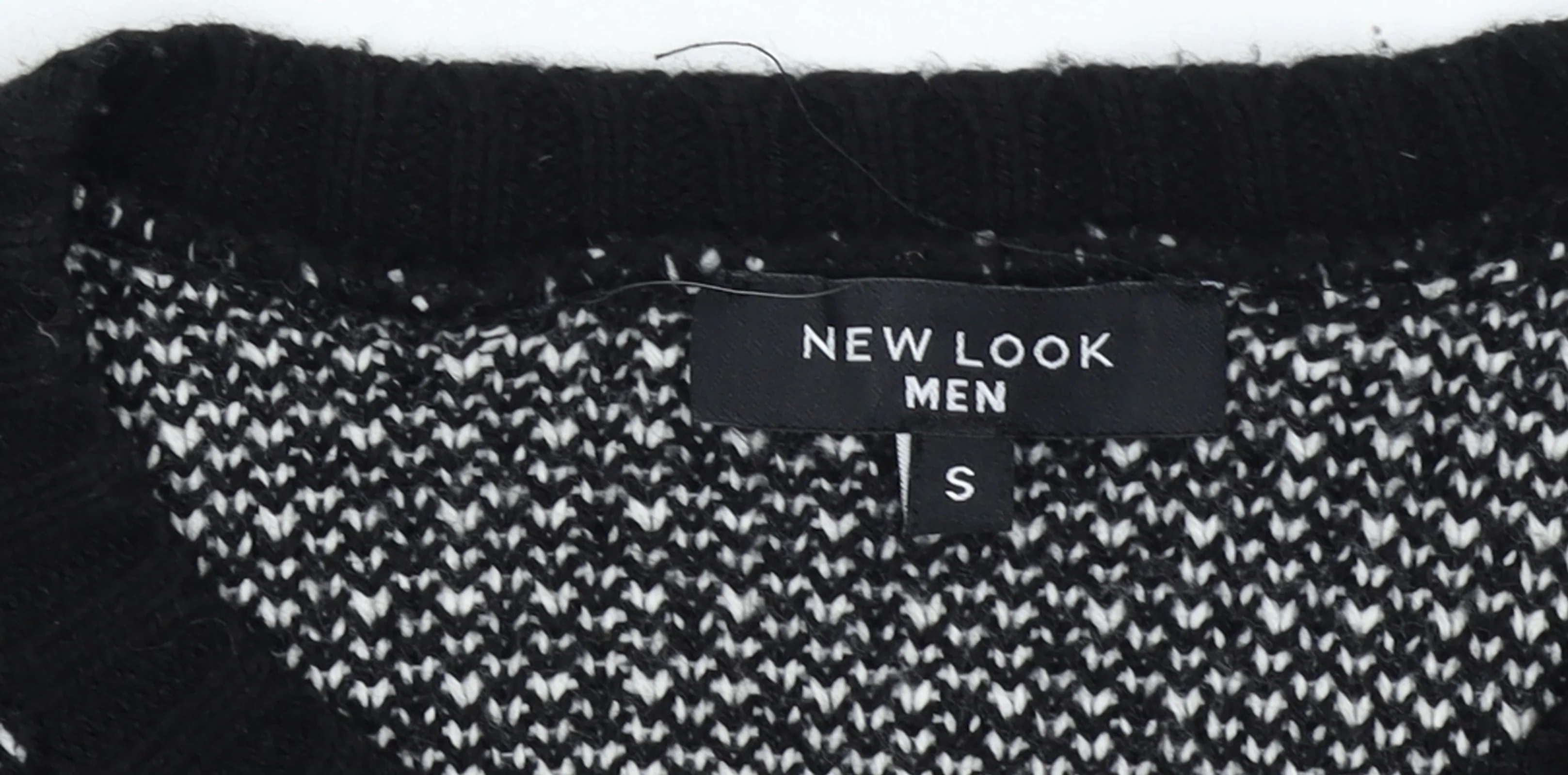 New Look Men Black Small Gobble Gobble Turkey Knit Jumper - Image 4
