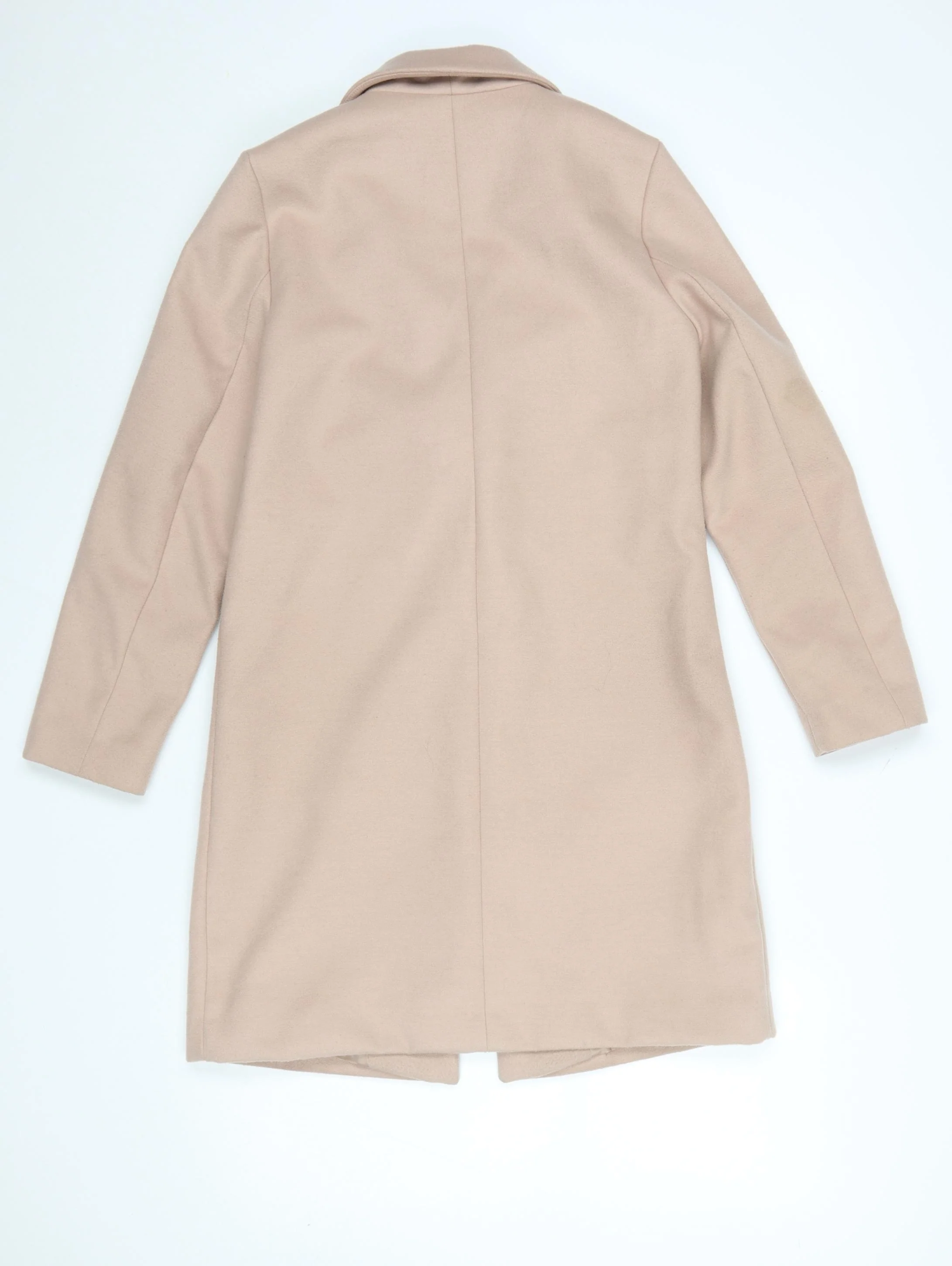 New Look Petite Beige Long Coat Women’s Size 6 Classic Style - Image 3