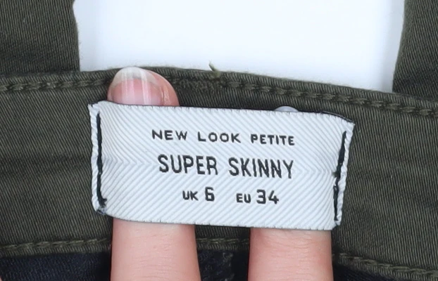 New Look Petite Women's Green Super Skinny Jeans UK 6 - Image 4