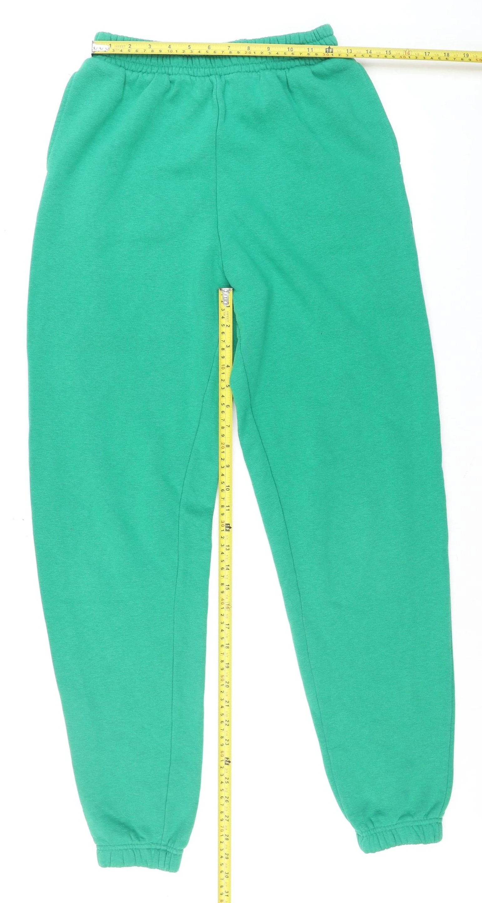 New Look Tall Green Fleece Sweatpants Women’s Size 10 - Image 2
